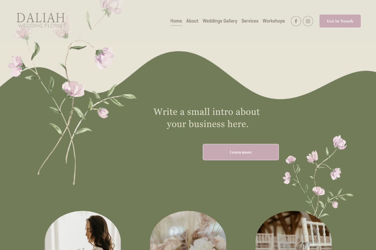 Dahlia Squarespace 7.1 Template, a Squarespace Template by Coral June Designs