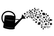 Floral Watering Can Design Bundle, an Illustration by Gaye Art (Thumbnail 14 of 31)