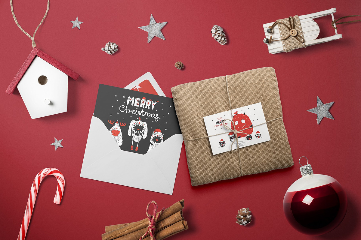 Christmas Bundle Cute Illustrations, a Seasonal Illustration by sceptical cactus (Photo 33 of 62)