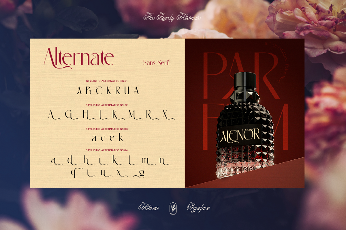 Athesa Luxurious, a Script Font by Burntilldead (Photo 5 of 12)