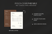 Printable Invoice Template for Canva, a Branding & Logo Template by Meraki Templates (Thumbnail 3 of 8)