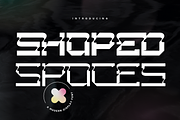 Shaped Spaces - Futuristic Font, a Sans Serif Font by 177Studio (Thumbnail 1 of 8)