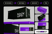 Cargo Container Mockup, a Mockup by hiddemaru (Thumbnail 2 of 4)