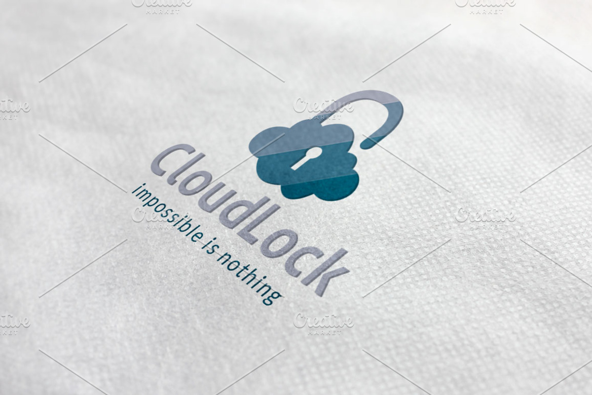 Cloud Lock Logo, a Branding & Logo Template by ArtFusion