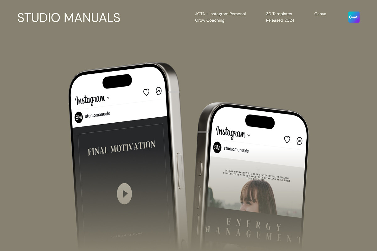 JOTA – Instagram Personal Grow Coach, a Social Media Template by Studio Manuals (Photo 7 of 8)
