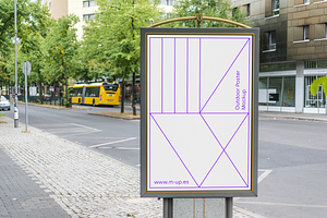 Berlin Outdoor Street Poster Mockup
