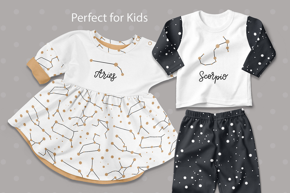 Zodiac SVG and seamless pattern set., an Illustration by ClipArtRoom (Photo 2 of 6)