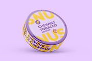 Snus Chewing Tobacco Can Mockup, a Packaging Mockup by easymock 2 (Thumbnail 6 of 10)