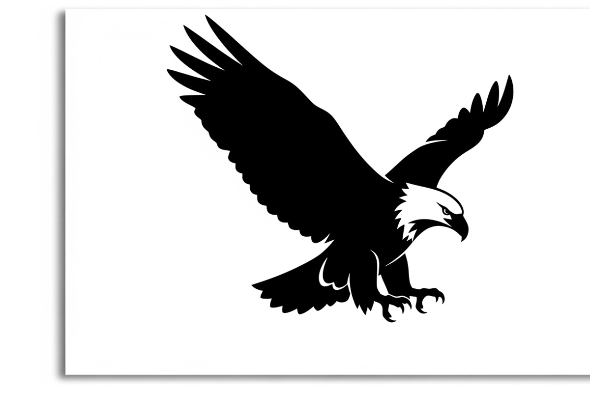Powerful eagle flying wall art, an Illustration by Amazin_art (Photo 22 of 26)