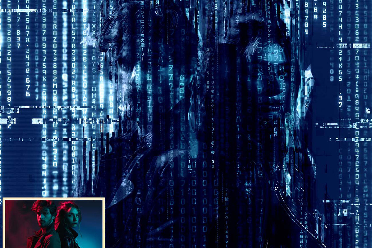 MATRIX CODE —Digital Movie Poster FX, an Action Add-On by Studio Retouch (Photo 2 of 11)