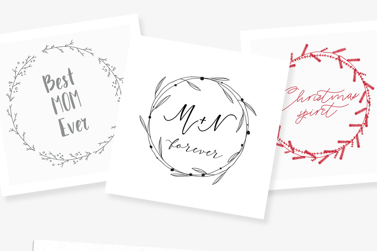 250 Wreaths Vector MEGAPack, an Illustration by Greek fonts by nantia.co (Photo 3 of 7)