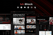 Mr.Black - Business WordPress Theme, a WordPress Template by ThemesRain (Thumbnail 1 of 3)
