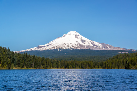 Beautiful Mt. Hood and Trillium Lake, a Nature Photo by JK Travel Photos