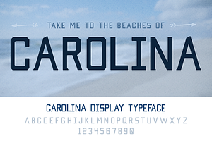 Carolina Display Typeface