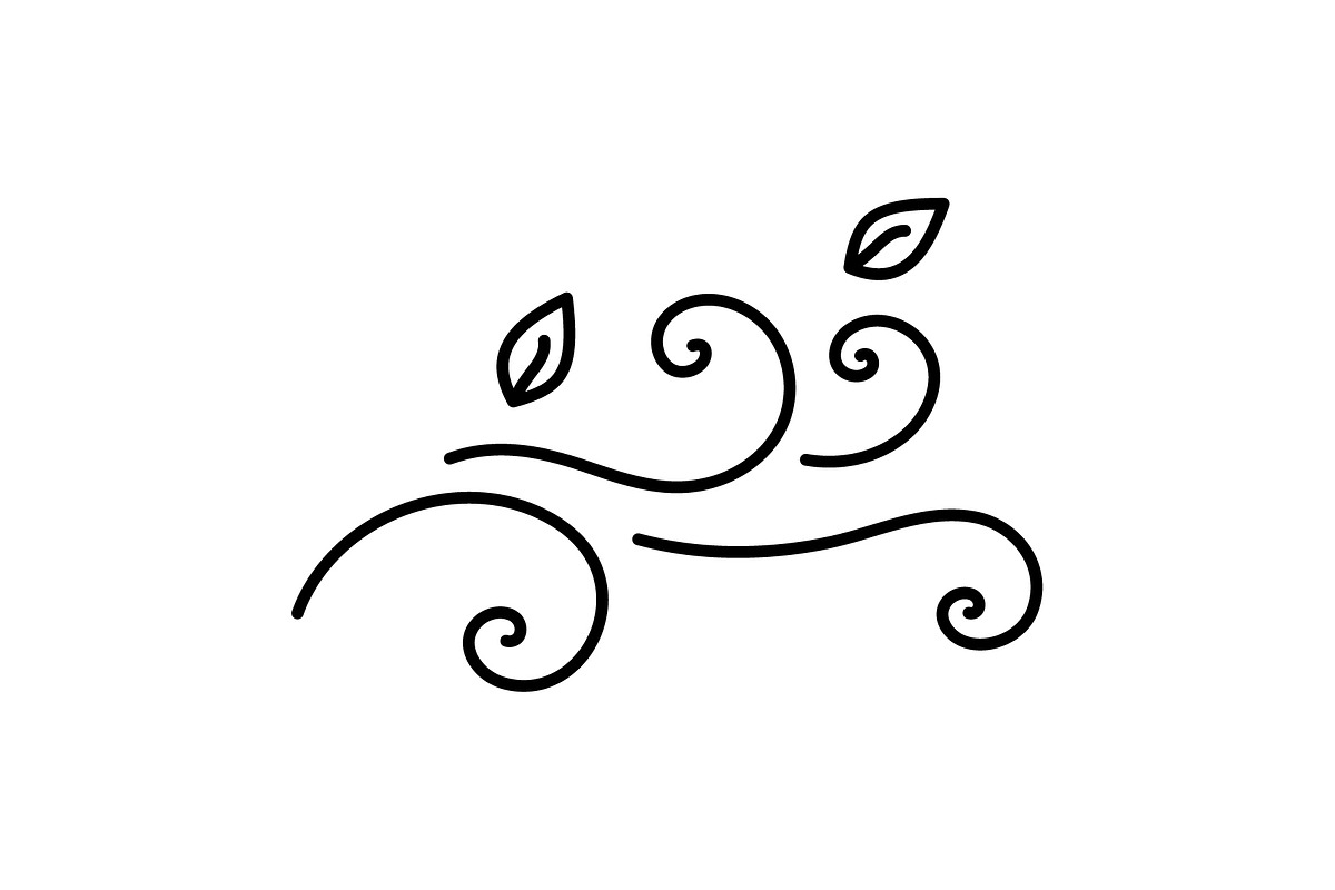 Wind black line icon, an Outline Icon by Web Incredible