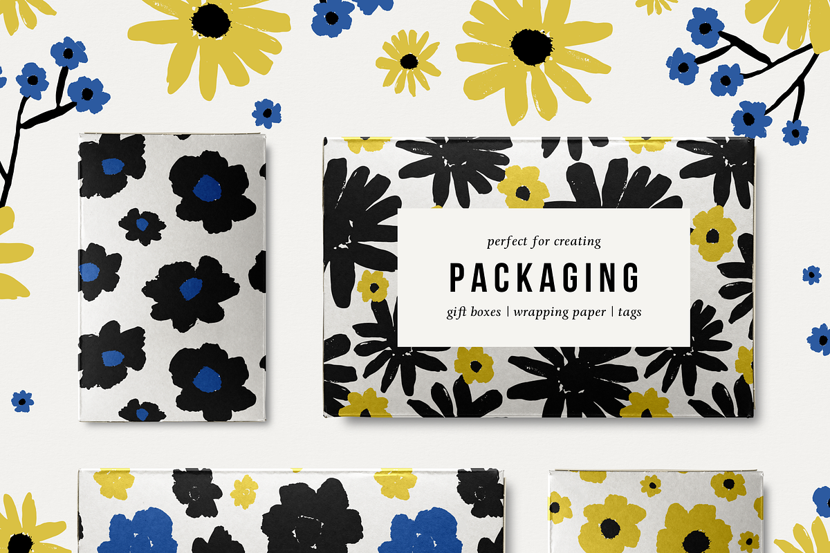 Bold Florals | Seamless Patterns Set, a Pattern Graphic by Studio Fevrier (Photo 3 of 5)