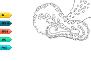 Vector sketch octopus tentacles, a Pattern Graphic by julia_musdotter (Thumbnail 9 of 10)