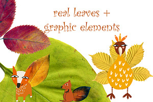 Dried Herbarium Thanksgiving leaves