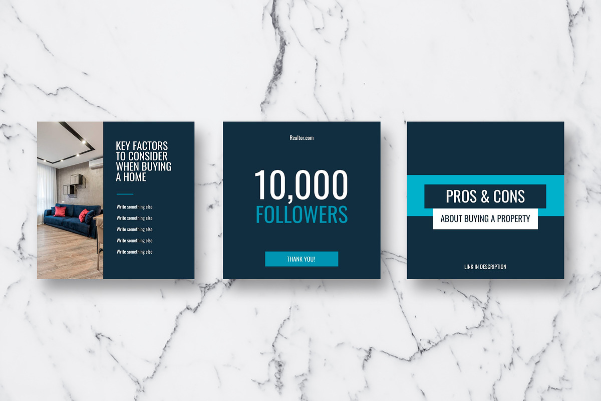 Real Estate Instagram Template Canva, a Social Media Template by Design District (Photo 8 of 39)