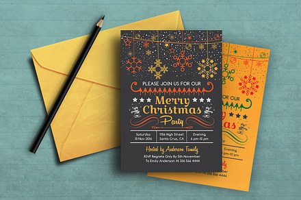 Christmas Party Invitation, an Invitation Template by ArtFusion
