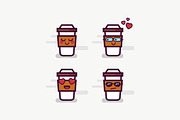 Set of Coffee Graphics, a Background Graphic by Orange Graphics (Thumbnail 6 of 9)