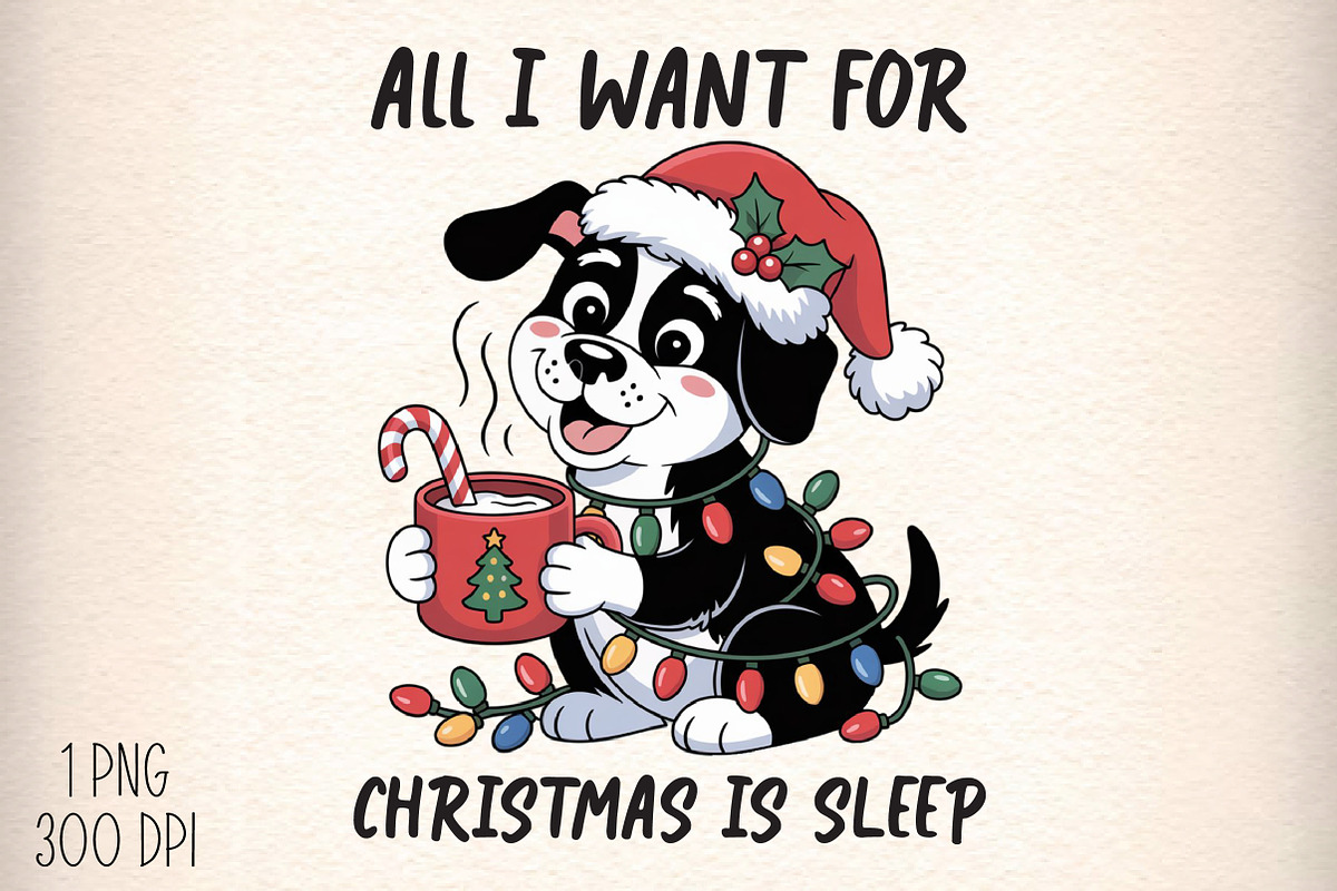 Sarcastic Christmas Funny Dog Coffee, an Illustration by Daily.Designs (Photo 1 of 5)