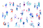 Isometric cartoon people vector set, a Person Illustration by Vector_Art (Thumbnail 22 of 24)