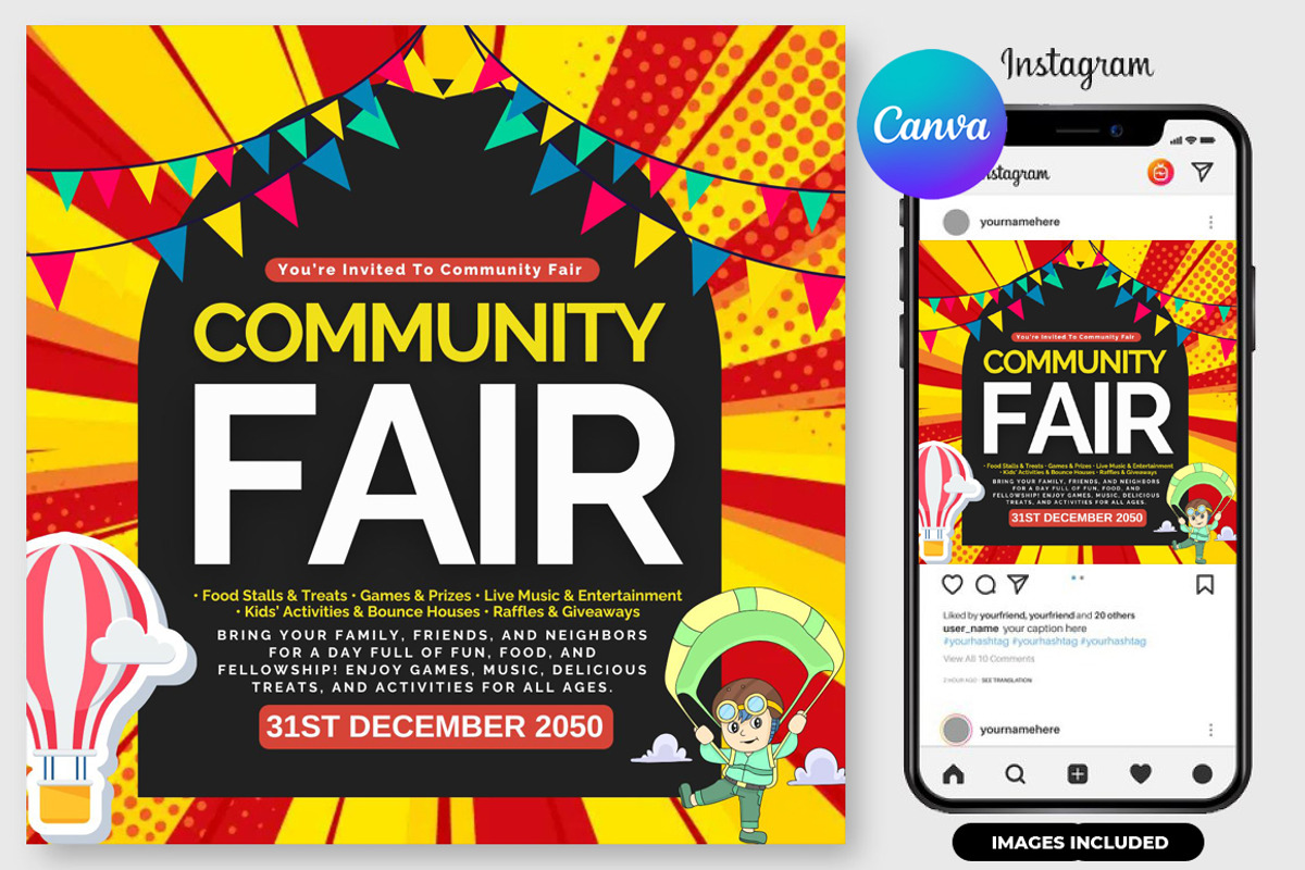 Community Fair Template, a Graphic by graphicforest