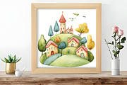 Spring Garden Pretty Clipart, an Illustration by DreamCafeArt (Thumbnail 6 of 8)