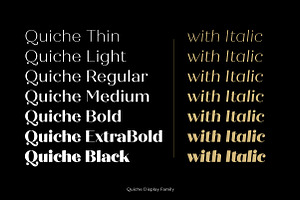 Quiche Font Family