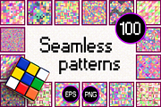 vector BIG seamless patterns SET m, a Pattern Graphic by WINDmade (Thumbnail 1 of 8)
