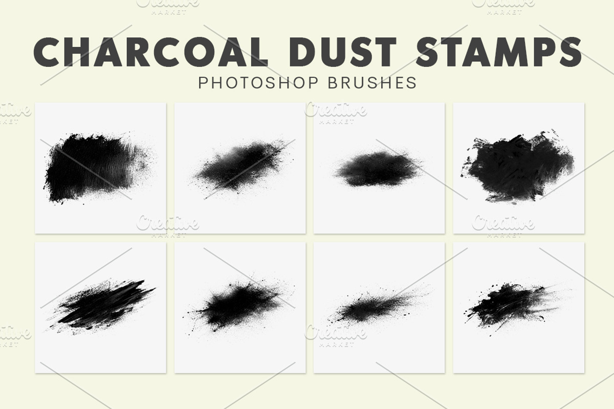 Charcoal Dust Photoshop Brushes, a Brush Add-On by AB-TheDesigner (Photo 3 of 4)
