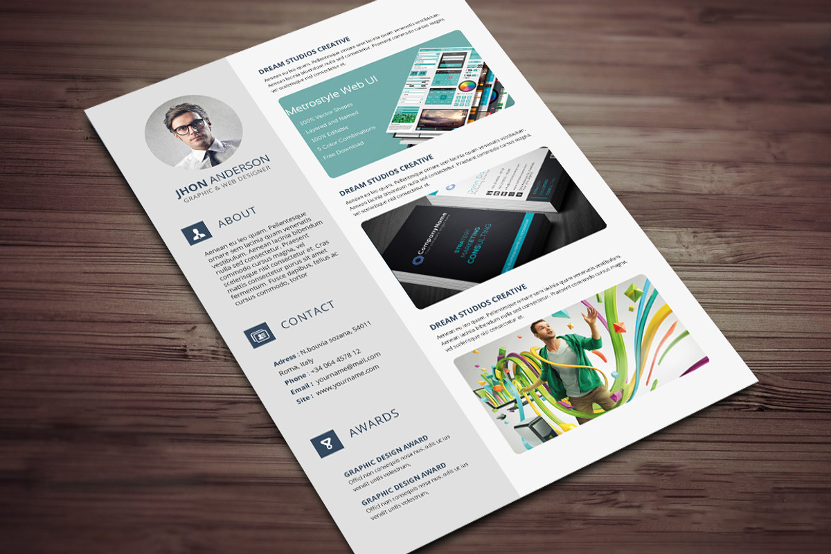 Resume Template, a Resume Template by GraphicsToll (Photo 2 of 6)