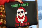Funny Santa Says Six Seven Png, an Illustration by Canvas Craft (Thumbnail 3 of 3)