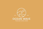Ocean wave logo circle badge, a Branding & Logo Template by Signatoro (Thumbnail 3 of 3)