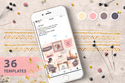 Instagram post template, a Social Media Template by Integrity_store (Thumbnail 2 of 8)