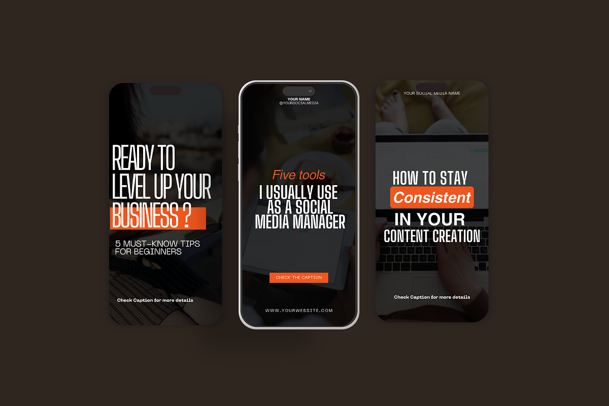 Black & Orange - Instagram Reel, a Social Media Template by My Template Studio (Photo 8 of 13)