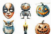 Vintage Halloween Décor Clipart, an Illustration by Craft Nest (Thumbnail 5 of 6)