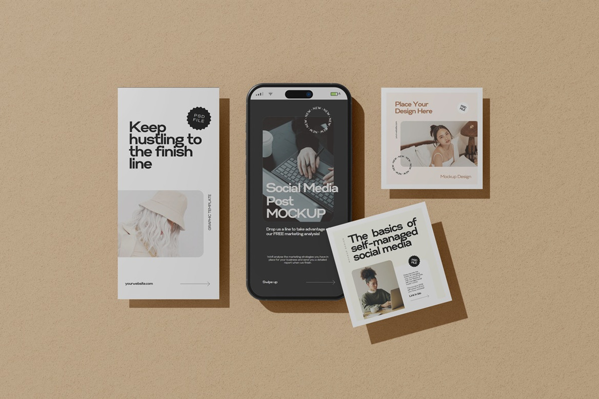 Social Media Mockups, an Advertising Mockup by Pexelyou (Photo 4 of 6)