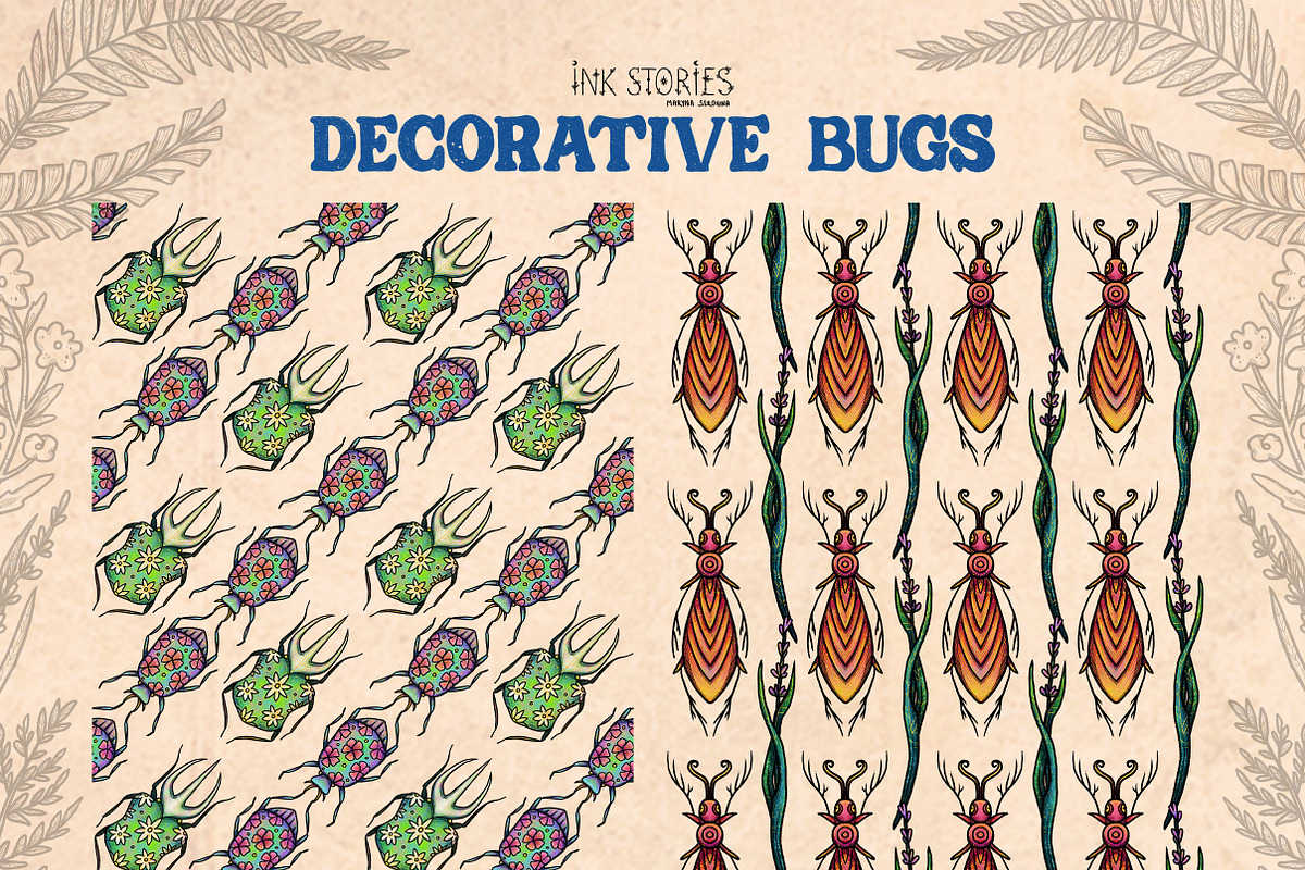 Decorative Bugs | Hand-drawn Bettles, an Animal Illustration by Ink Stories (Photo 14 of 28)