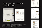 Photo Production Call Sheet Template