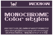 Monochrome font, a Font by weknow (Thumbnail 2 of 5)