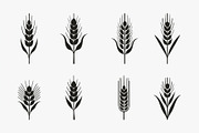 Wheat Field Silhouette Bundle, an Illustration by Designs_River (Thumbnail 3 of 9)