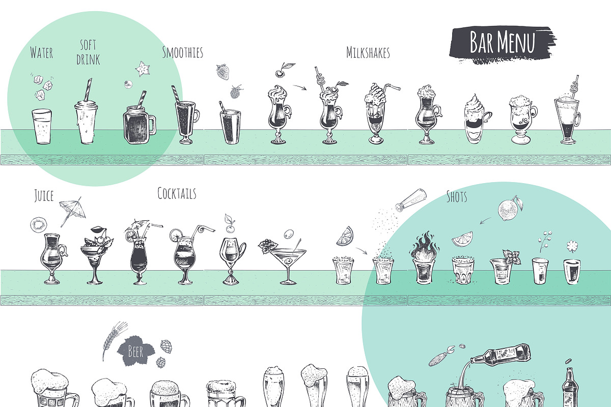 Burger menu. Hand-drawn, a Food Illustration by Margo Miller (Photo 11 of 14)