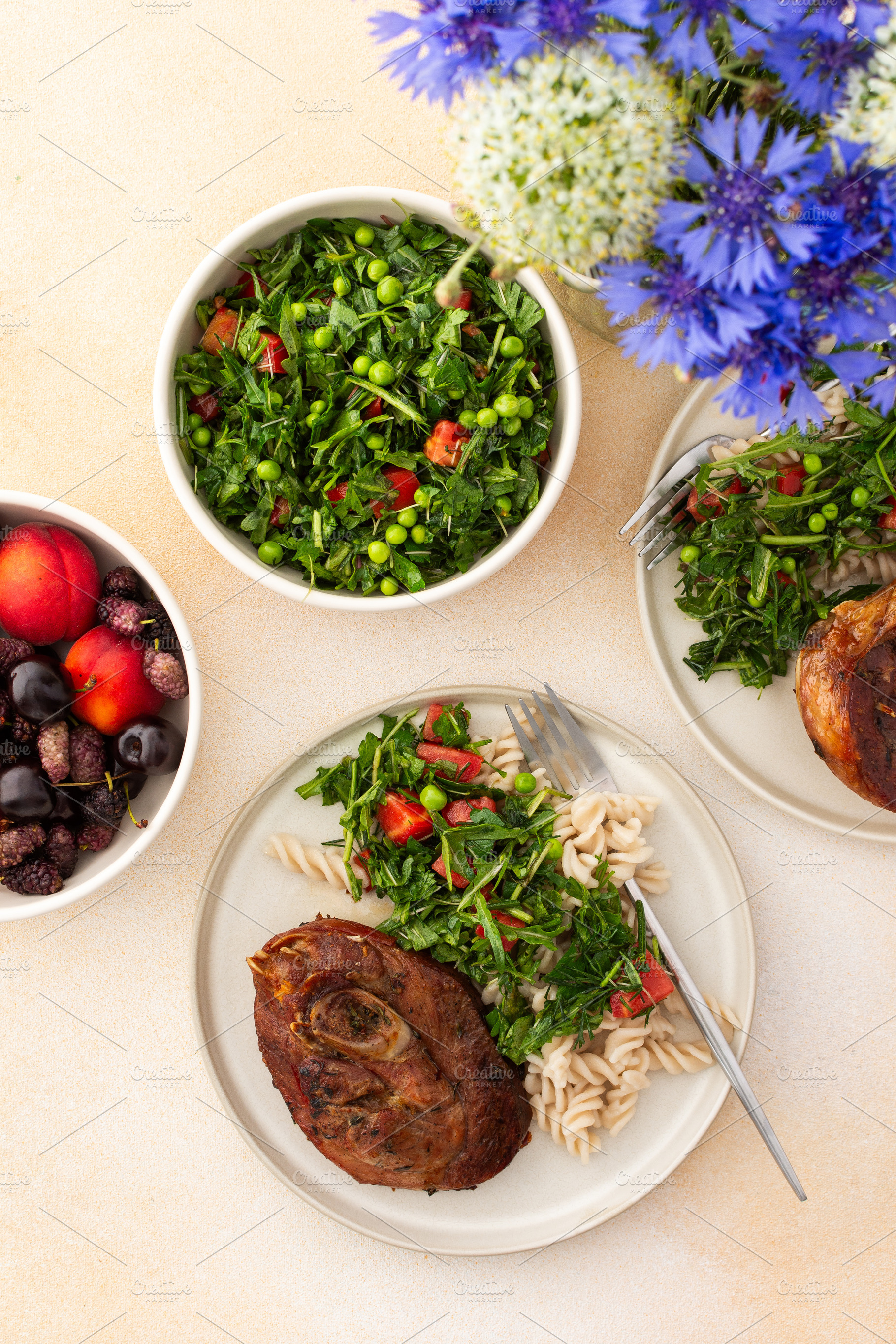 Enjoy a hearty meal, a Food & Drink Photo by Pundateam