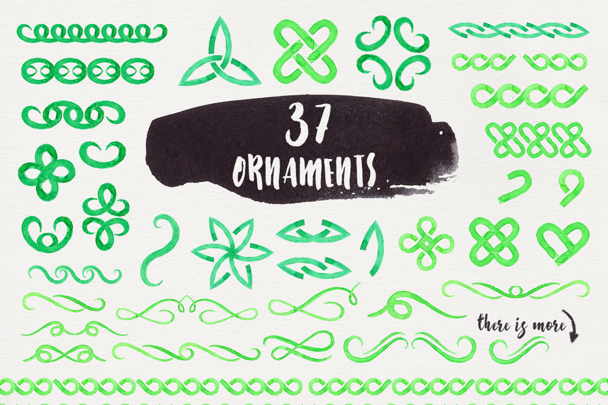 Green Madness-Watercolor Succulents, an Illustration by Stella's Graphic Supply (Photo 6 of 6)