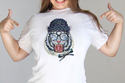Watercolor fearsome white tiger, an Animal Illustration by Watercolor fantasy (Thumbnail 2 of 5)