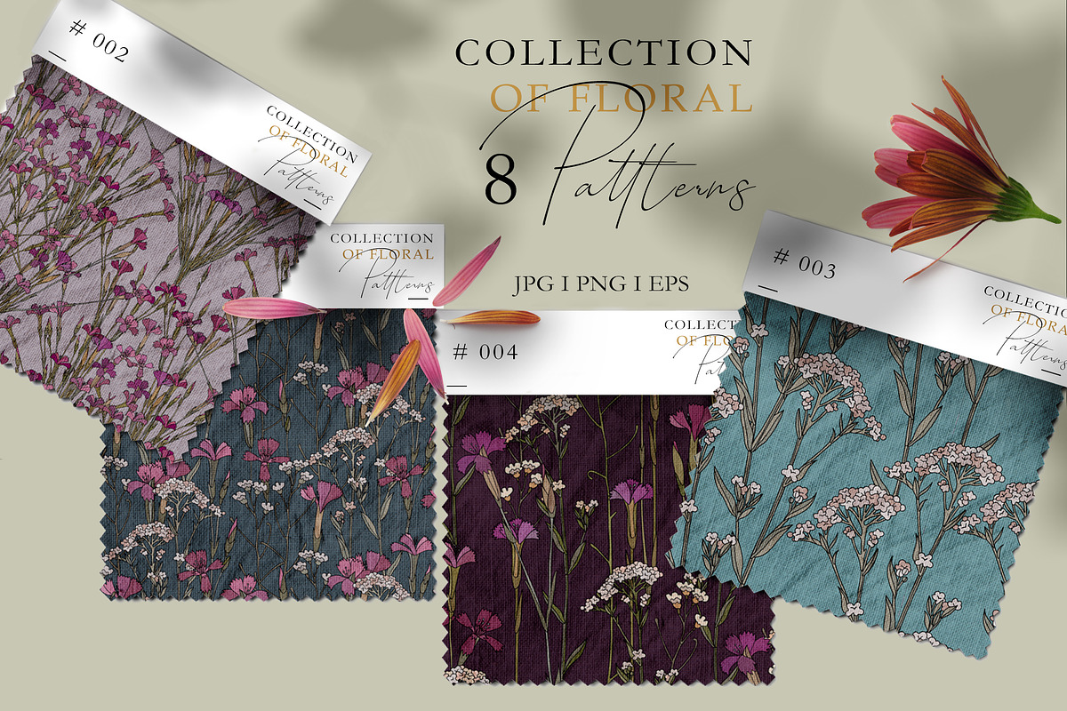 Collecnion of floral posters design, a Decorative Illustration by LanaDzi (Photo 4 of 10)