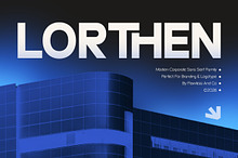 Lorthen - Corporate Sans Family Font