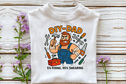 DIY Dad Funny Fathers Day Sublimatio, an Illustration by DreamCafeArt (Thumbnail 3 of 7)